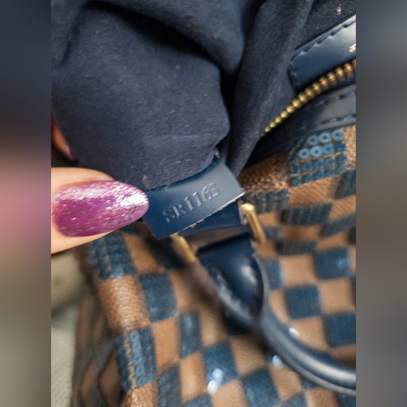 Louis Vuitton Paillettes Damier Ebene Speedy 30 w/Dustbag, Lock and Keys - Picture 14 of 17